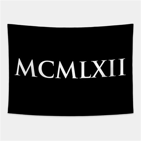 Customize Your Space with a 1962 Mcmlxii Tapestry