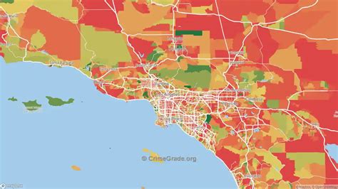 The Safest and Most Dangerous Places in Los Angeles County, CA: Crime ...