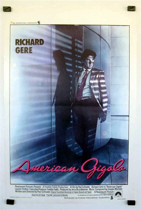 "AMERICAN GIGOLO" MOVIE POSTER - "AMERICAN GIGOLO" MOVIE POSTER