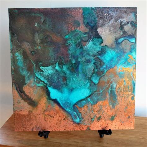 Patina art, Copper artwork, Copper painting