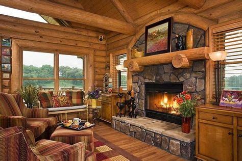 Log Cabin Fireplaces | Log homes | Pinterest | Cabin fireplace, Log ...