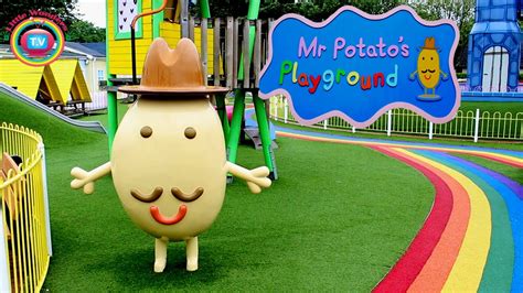 PEPPA PIG WORLD! Potato City - Mr Potato Playground at Peppa Pig World - Paulton's Park - YouTube