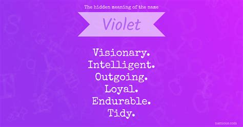 The hidden meaning of the name Violet | Namious