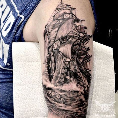 26+ Ideas nautical tattoo sleeve kraken pirate ships for 2020 in 2020 | Kraken tattoo, Ship ...