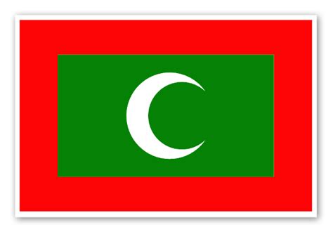 Buy Flag of the Maldives - Die cut stickers - StickerApp