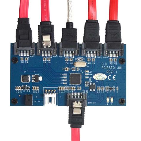 SATA 1 to 5 Port Multiplier Card | Electrónica