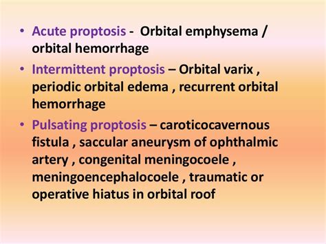 Proptosis