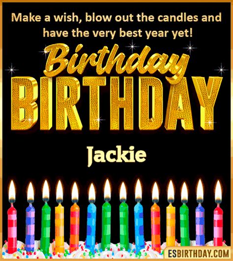 Happy Birthday Jackie GIF 🎂 Images Animated Wishes【28 GiFs】