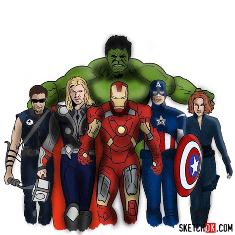 Avengers Drawing Step By Step at Drawing Tutorials