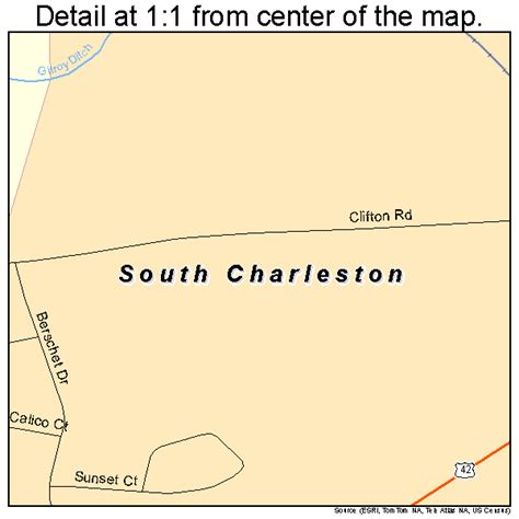 South Charleston Ohio Street Map 3973124