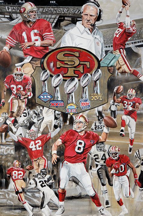 49ers Tribute Painting by Joshua Jacobs