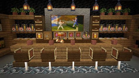 Minecraft bar | Minecraft decorations, Minecraft designs, Amazing minecraft