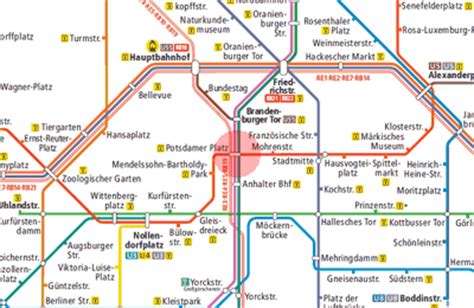 Potsdamer Platz station map - Berlin S-Bahn U-Bahn