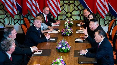 Trump’s Talks With Kim Jong-un Collapse, and Both Sides Point Fingers - The New York Times