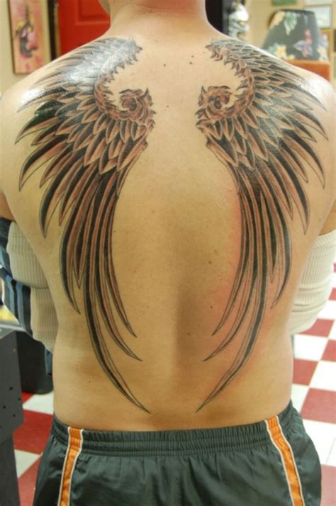 Cool Wings Tattoo For Mens Back Pictures : Fashion Gallery