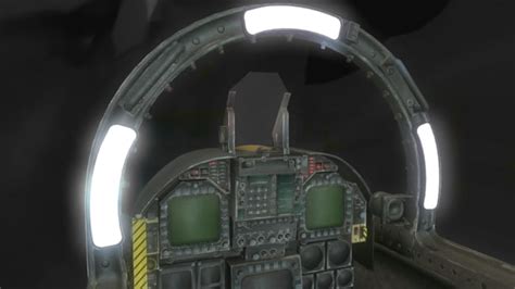 fighter jet cockpit 3d obj