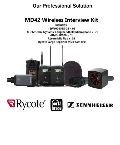 MD42 Omni Dynamic Wireless Interview Microphone Kit, Audio, Microphones ...