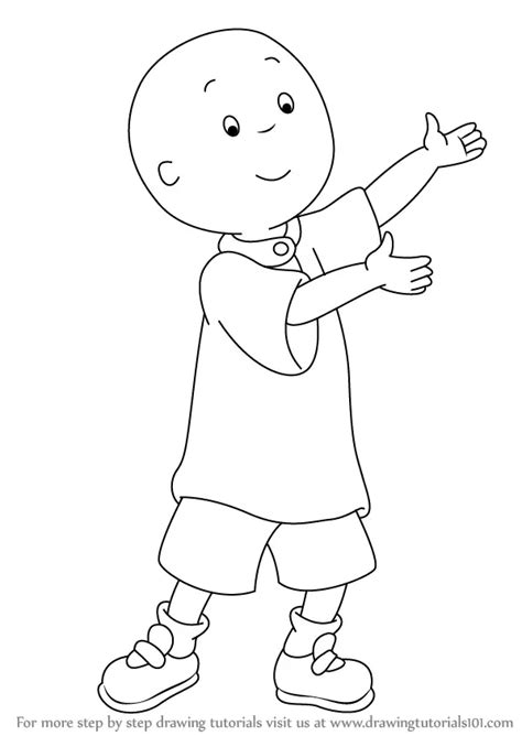 Learn How to Draw Caillou (Caillou) Step by Step : Drawing Tutorials