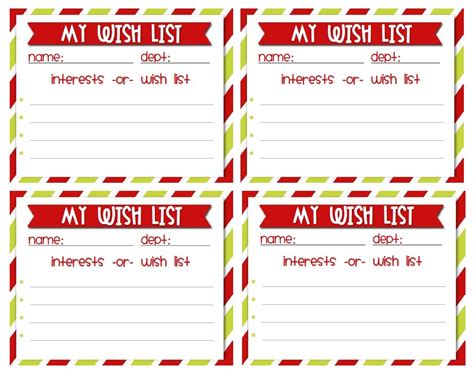 Secret Santa Card Template - Printable Word Searches