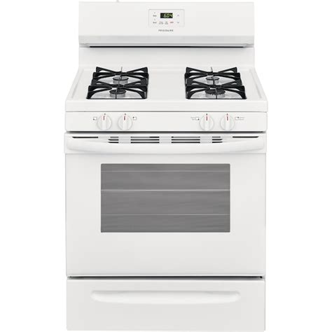 Frigidaire 30-in 4 Burners 5-cu ft Freestanding Natural Gas Range (White) FCRG3015AW at Lowes.com