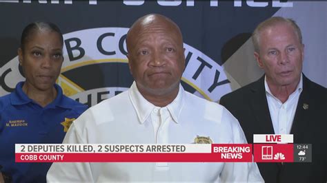 Cobb County sheriff gives update on suspects accused of killing 2 deputies | 11alive.com