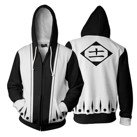 3D Printed Hoodie Anime Bleach Kenpachi Zaraki Cosplay Costumes ...