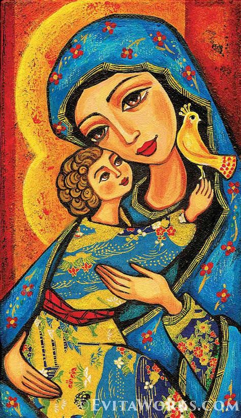 Blessed Mother Mary and Jesus Child of God Artwork Modern - Etsy | Peinture de jésus, Art ...