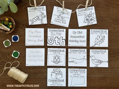 Mini Connecticut Coloring Pages {FREE Printables!} - The Art Kit