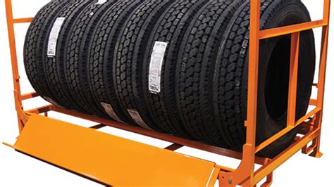 Heavy Duty Truck Tire Folding Rack | Fleet Maintenance