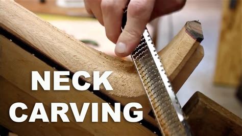 Guitar Neck Carving - YouTube