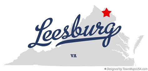 Map of Leesburg, VA, Virginia