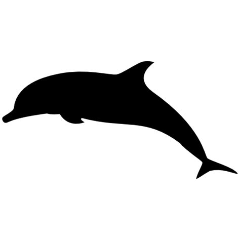 Silhouette Of A Dolphin Sticker