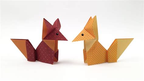 how to make origami fox Origami eagle easy como fazer águia uma tutorial - Step by Step Drawing