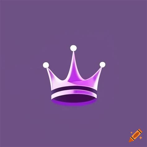 Purple crown logo for personal trainer on Craiyon