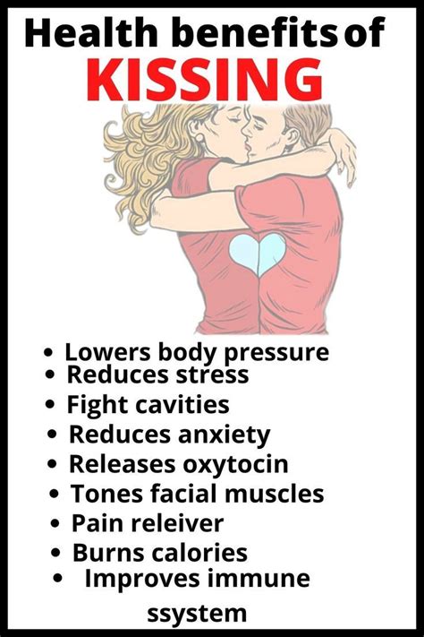 The health benefits of kissing | Benefits of kissing, Medical school stuff, Healthy facts