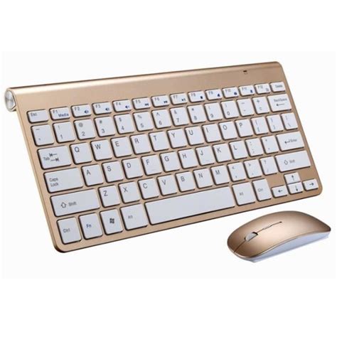 2.4G sans fil clavier et souris Mini multimédia clavier souris ensemble combiné pour ordinateur ...