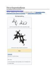 Dicyclopentadiene.docx - Dicyclopentadiene From Wikipedia the free ...