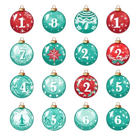 Count And Match Count The Number Of Christmas Ball And Match With The Right Numbers, Math ...