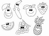 Fruits Coloring Pages sketch template