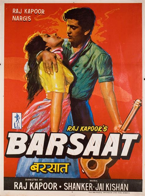 Barsaat Original 1949 Indian Movie Poster - Posteritati Movie Poster ...