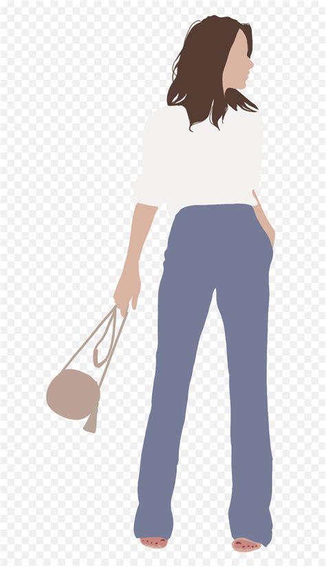 Vector Illustration - Standing Human Figure Png,People In Line Png - free transparent png images ...