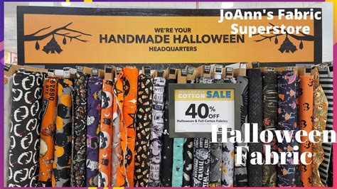 NEW JoAnn's Halloween Fabric | Superstore Walk Through and Decor Section - YouTube