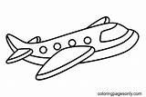 Airplane Easy Coloring Page  Free Printable Pages sketch template