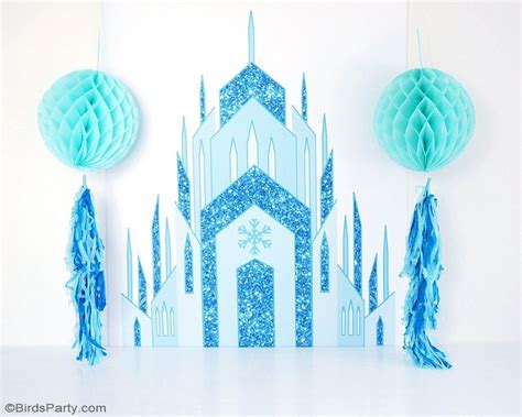 DIY Frozen Inspired Birthday Party Backdrop - Party Ideas | Party ...