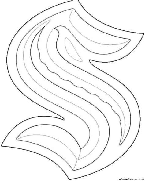 Seattle Kraken Logo Coloring Page