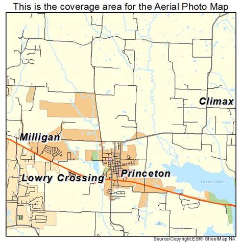 Aerial Photography Map of Princeton, TX Texas