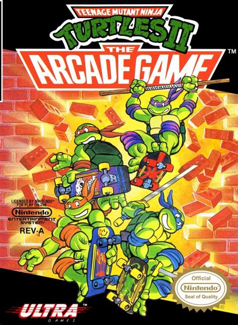 Fiche du jeu Teenage Mutant Ninja Turtles II - The Arcade Game sur Nintendo NES - Le Musee des ...