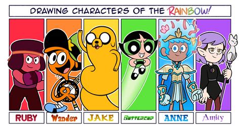 Drawing Characters of the Rainbow! by martoonsarts on DeviantArt