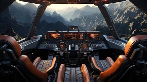 Premium Photo | Inside a cockpit of a plane