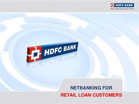 HDFC Bank NetBanking for Retail Loan Customers